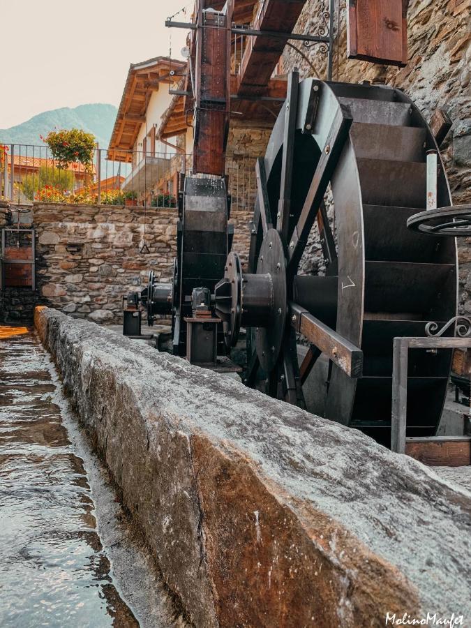 La Volta - Lake Como Heritage Home In Molino Maufet Watermill - Patio On The Garden Colico Bagian luar foto