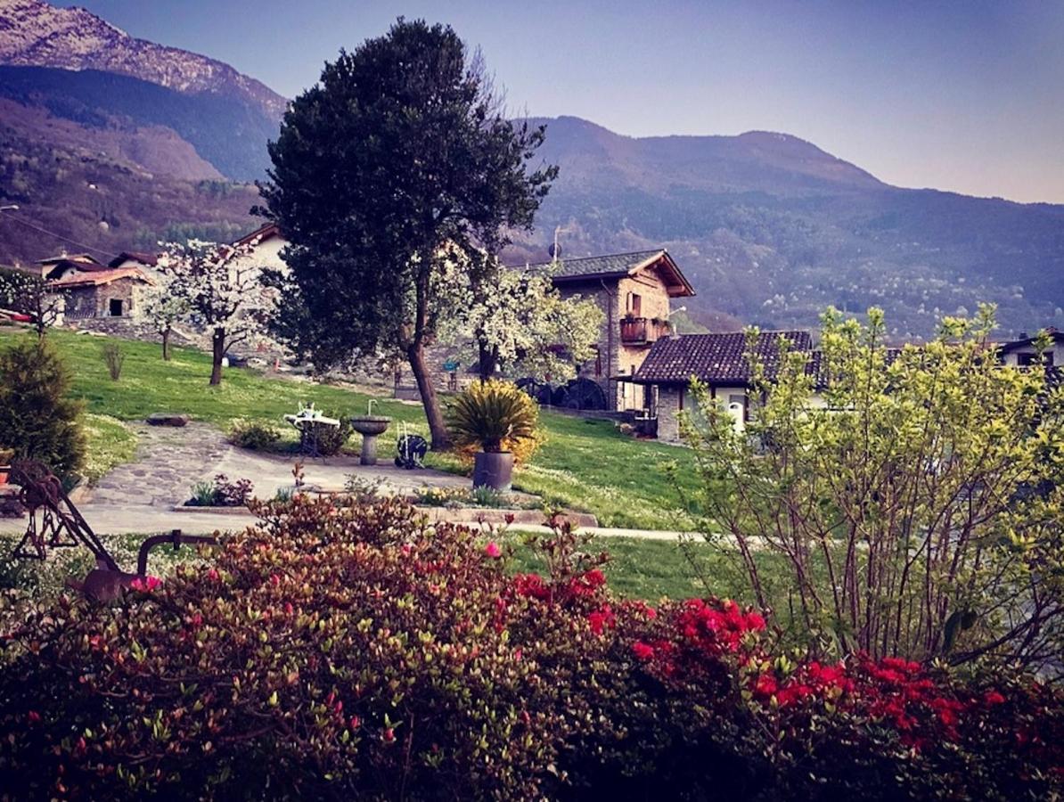 La Volta - Lake Como Heritage Home In Molino Maufet Watermill - Patio On The Garden Colico Bagian luar foto