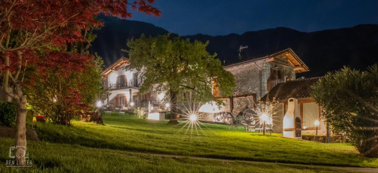 La Volta - Lake Como Heritage Home In Molino Maufet Watermill - Patio On The Garden Colico Bagian luar foto